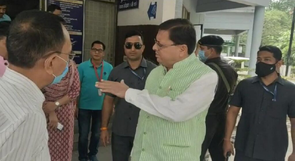 CM Dhami Inspection In RTO Dun
