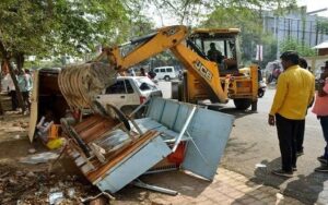 Bulldozer On Encroachment