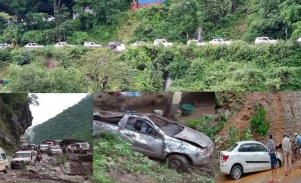 Landslide In Uttarakhand : मूसलाधार बारिश से घरों में घुसा मलबा, सड़कों पर फंसे वाहन