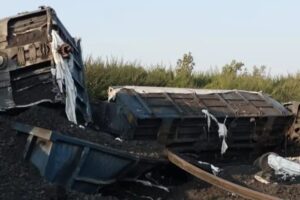 Train Damaged In Gaya