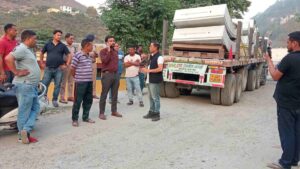 Villagers Stopped Trucks