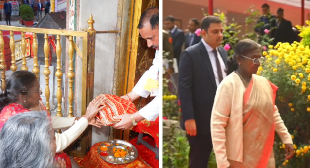 नैनीताल: राष्ट्रपति द्रौपदी मुर्मू ने बाबा नीब करौरी महाराज, श्री मां नयना देवी मंदिर में की पूजा-अर्चना, राजभवन के मुख्य द्वार का किया शिलान्यास